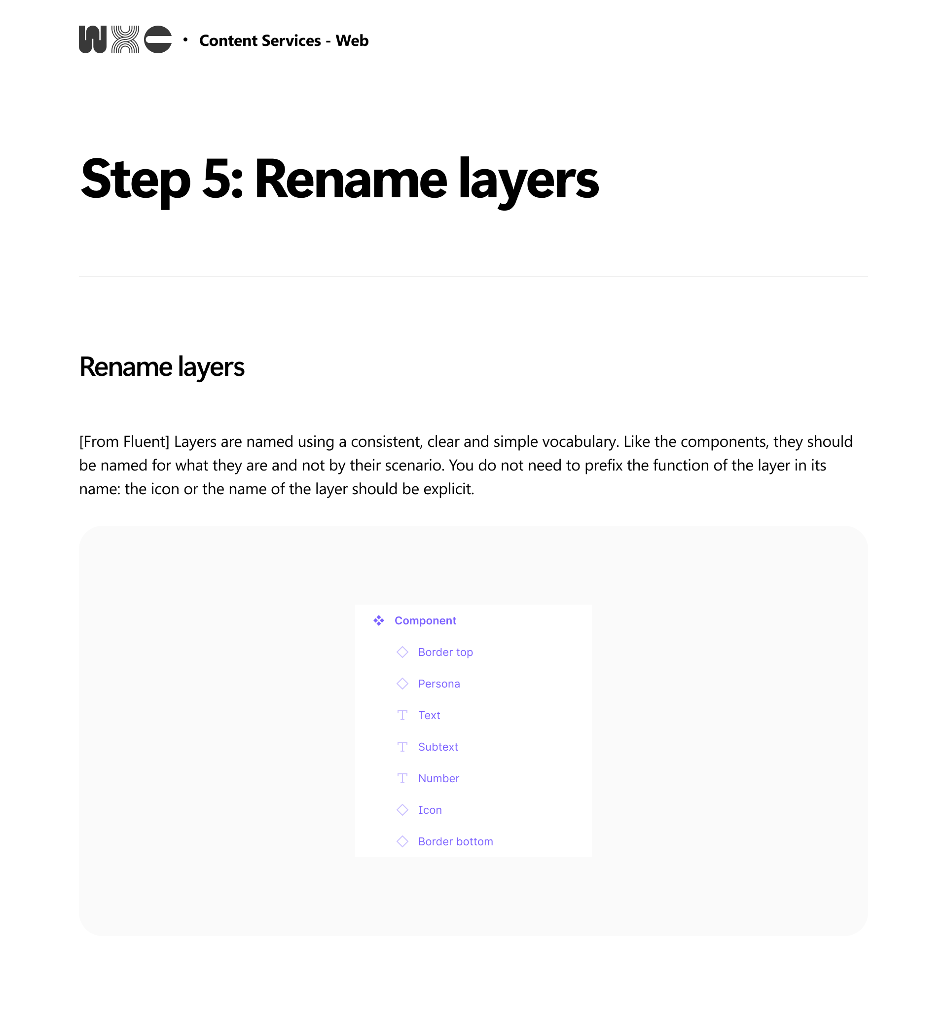 Step 5: Rename layers